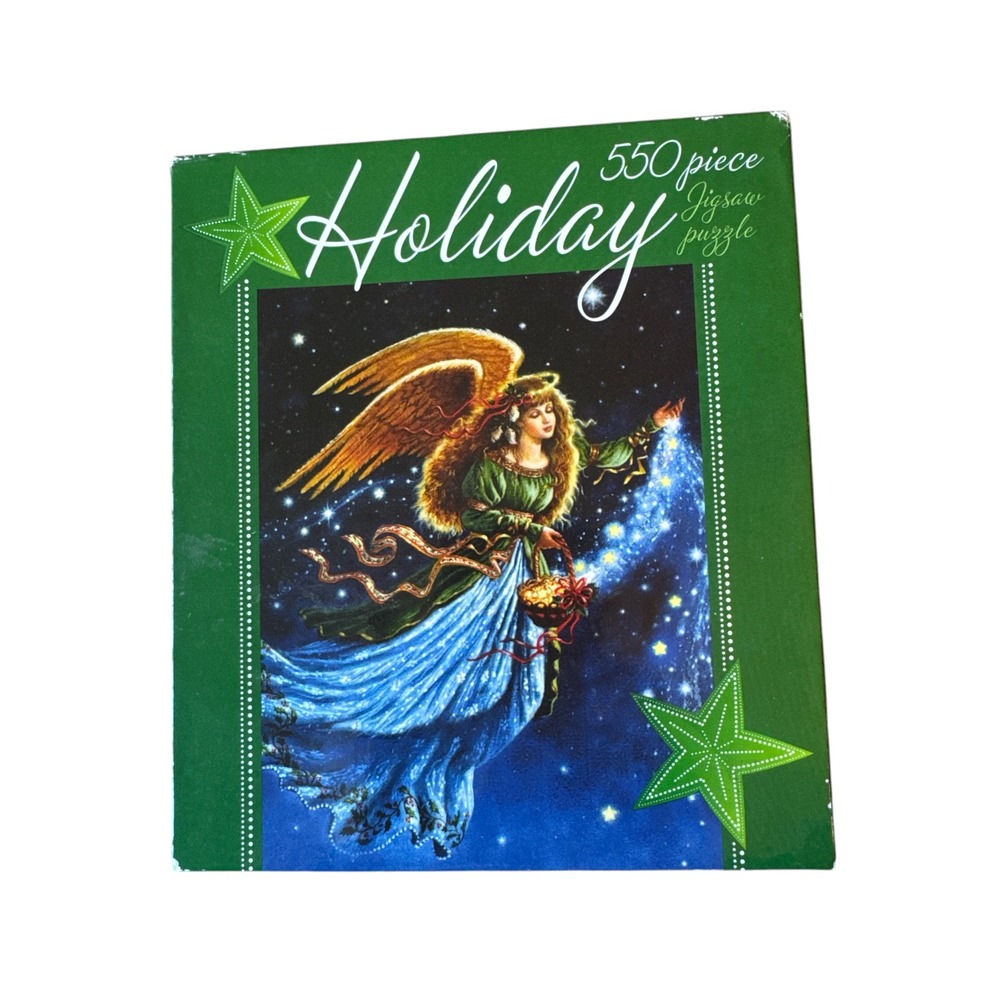 550 Piece Ceaco Puzzle Holiday - Angel Christmas Stars Complete